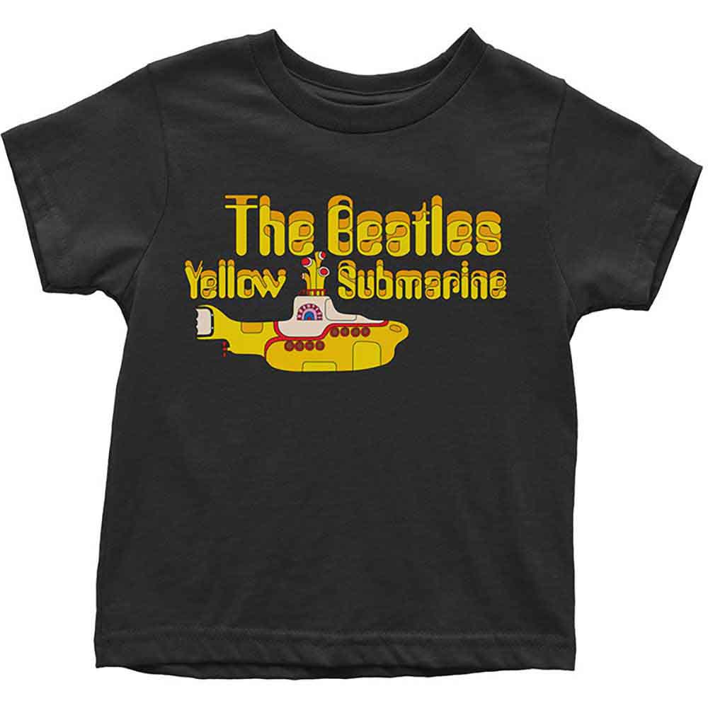 Tričko The Beatles - Yellow Submarine Logo & Sub, Dieťa,Čierna,5 – 6 rokov