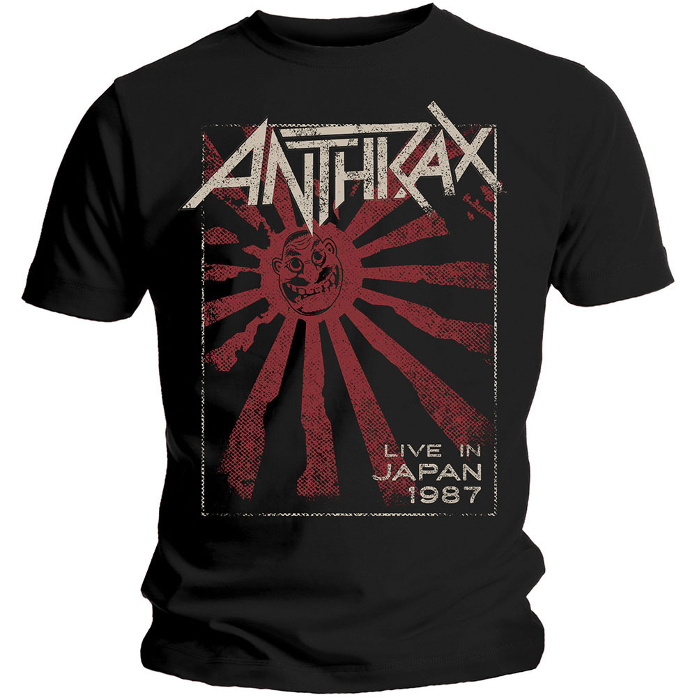 Tričko Anthrax - Live in Japan, Unisex,Čierna,XXL