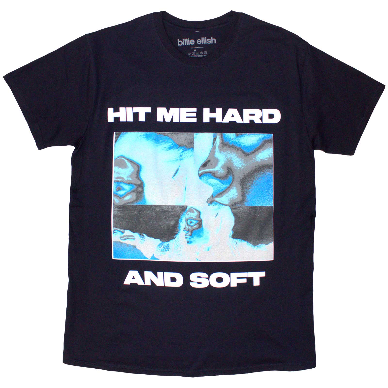 Tričko Billie Eilish - Hit Me Hard And Soft Negative, Unisex,Modrá,XL