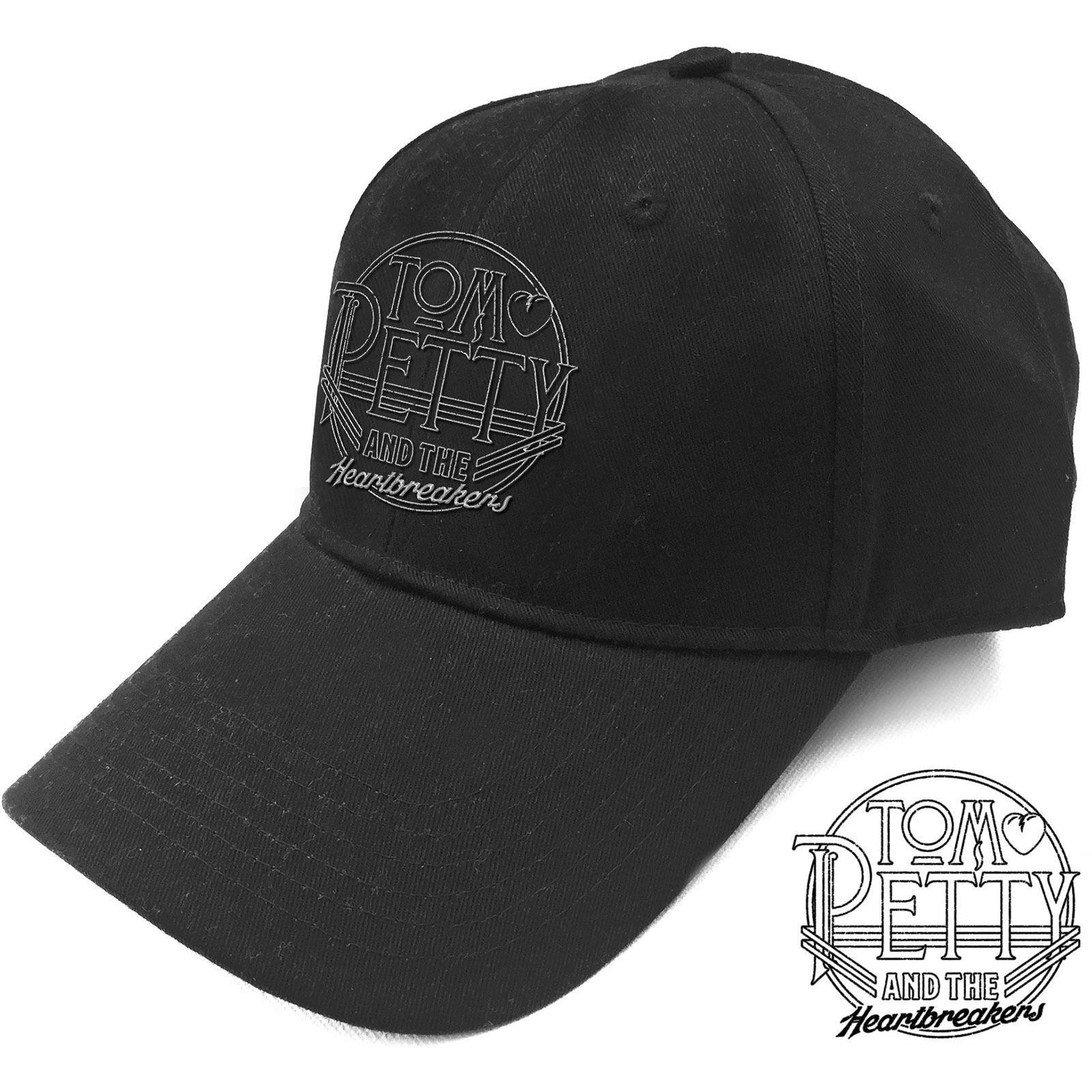 Šiltovka Tom Petty & The Heartbreakers - Circle Logo, Unisex,Čierna,Univerzálna