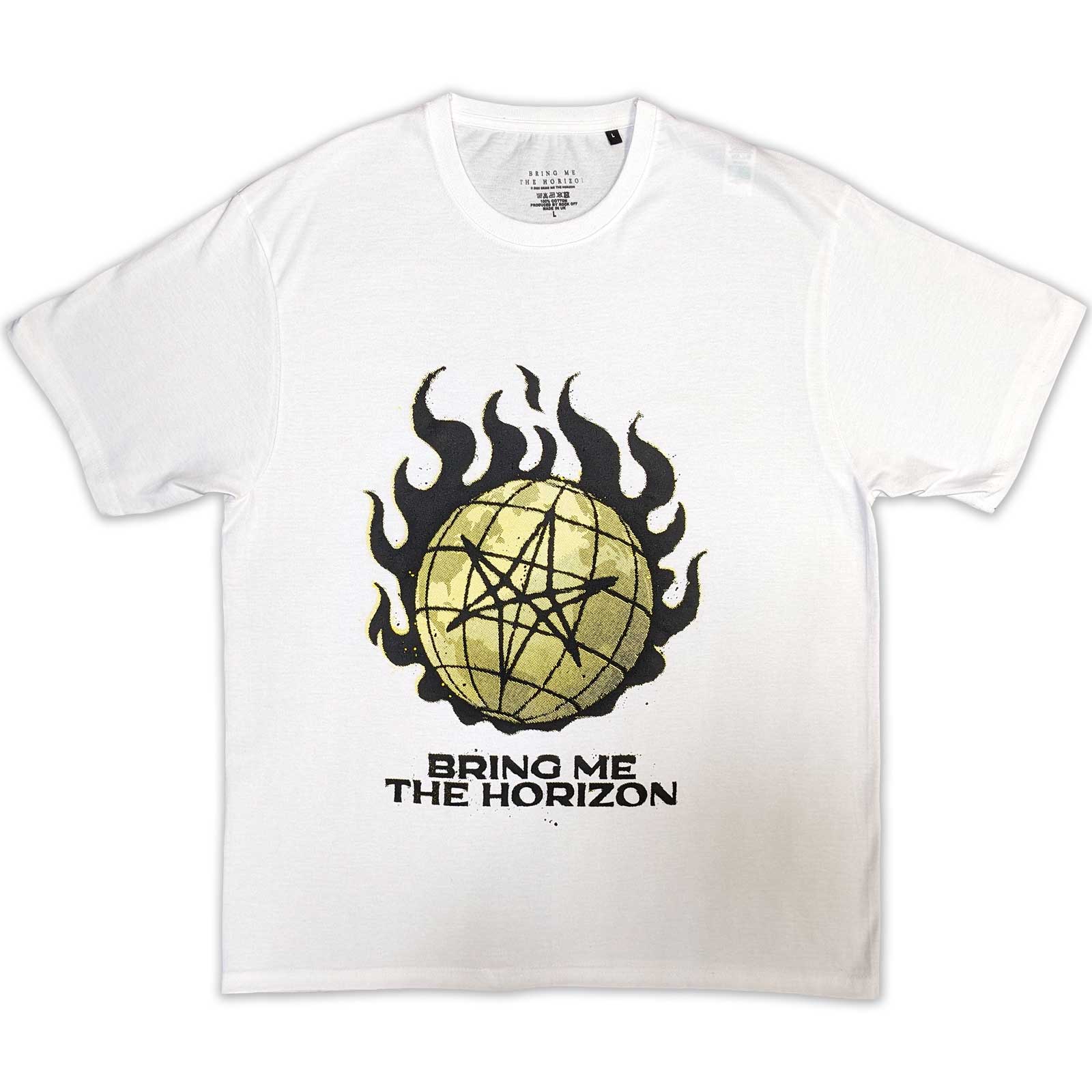 Tričko Bring me the horizon - Globe Yellow, Unisex,Žltá,XXL