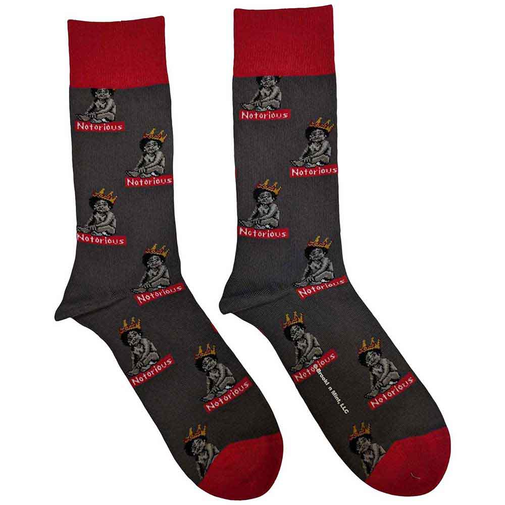 Ponožky Biggie Smalls - Notorious Baby, Unisex,Šedá,UK 7 - 11