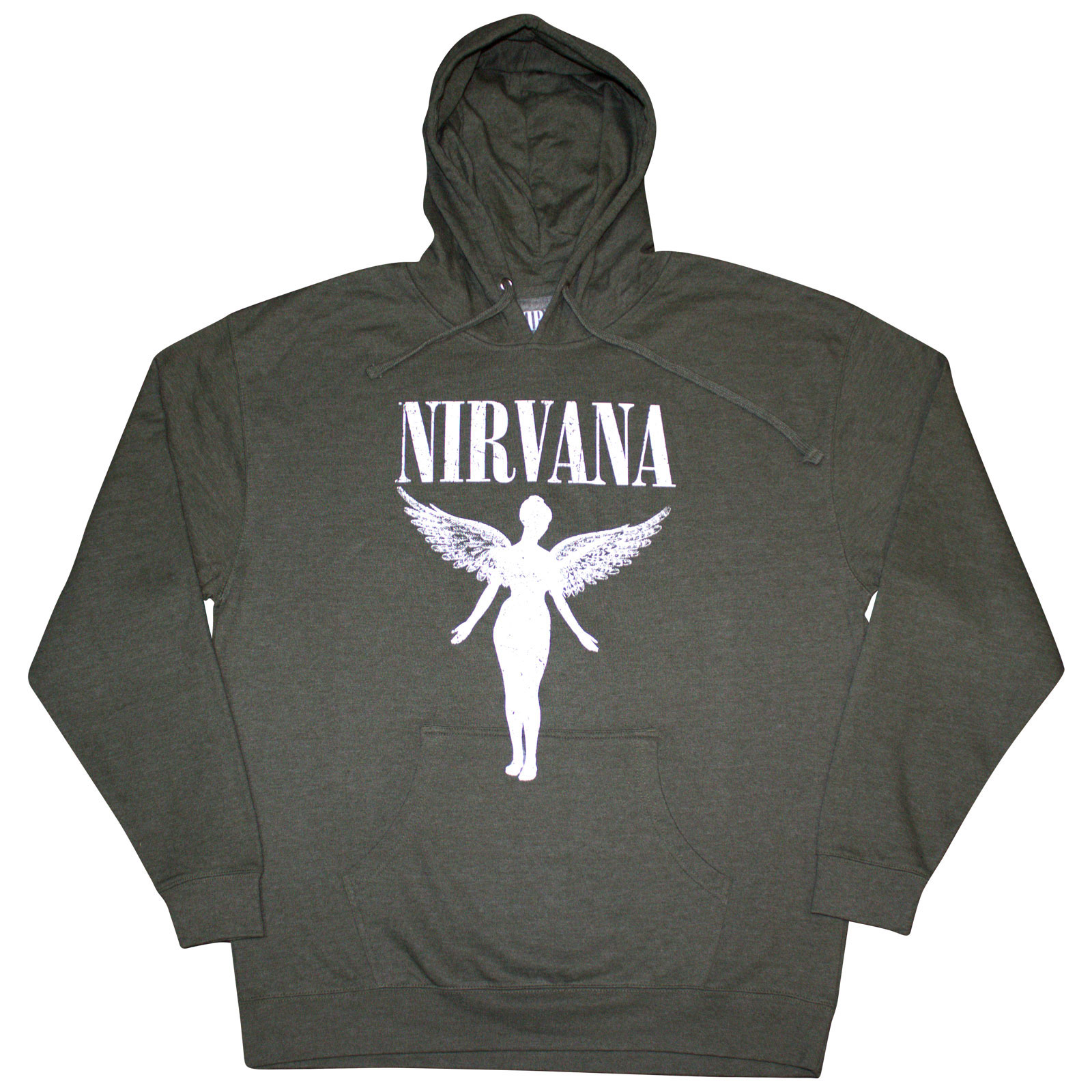 Mikina Nirvana - Angelic Mono, Unisex,Zelená,XL
