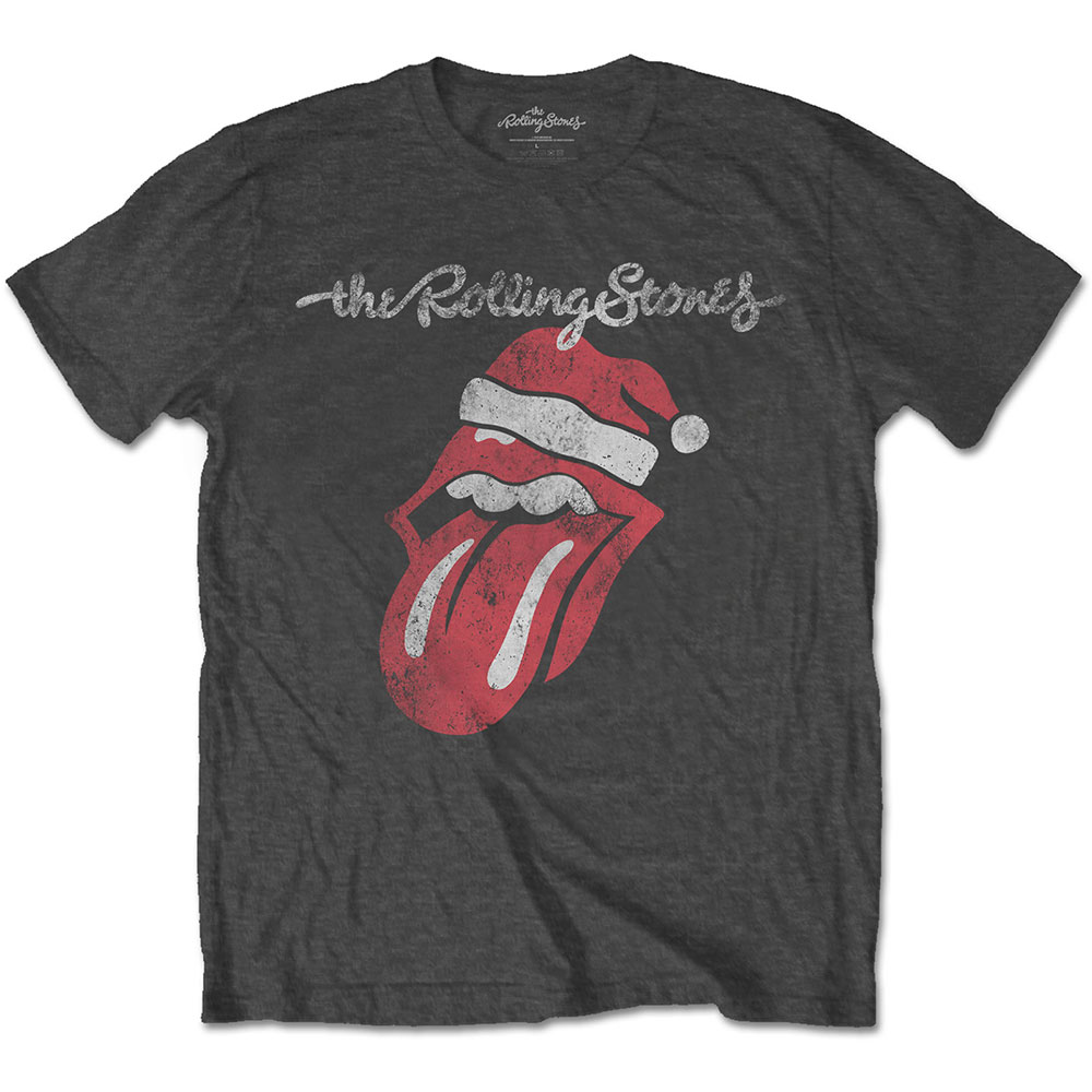 Tričko The Rolling Stones - Santa Lick, Unisex,Šedá,L