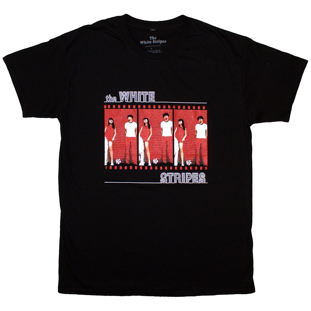 Tričko The White Stripes - Film Strip, Unisex,Čierna,XXL