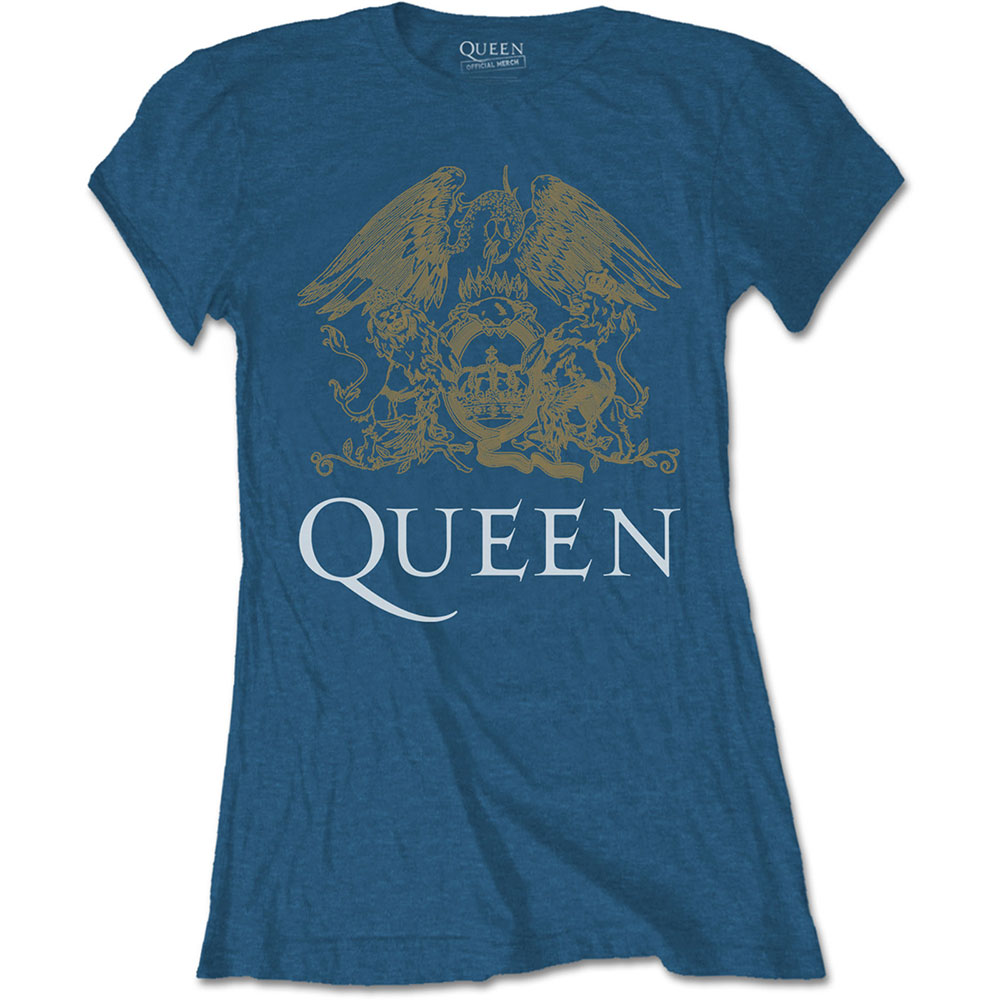Tričko Queen - Crest, Žena,Modrá,XS