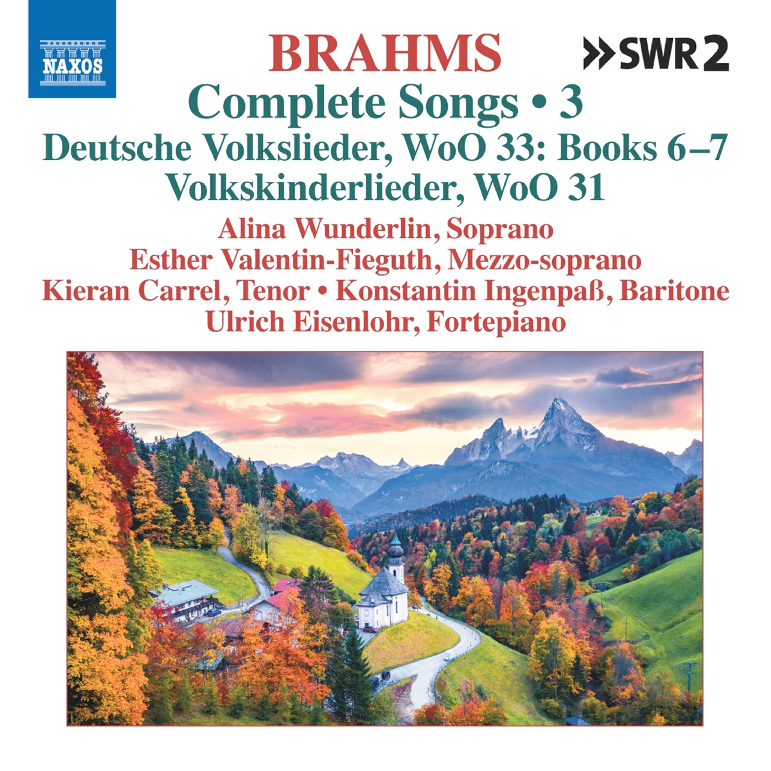 CD - WUNDERLIN, ALINA / ULRICH - BRAHMS: COMPLETE SONGS VOL. 3