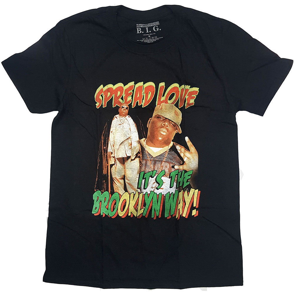 Tričko Biggie Smalls - Spread The Love, Unisex,Čierna,XXL