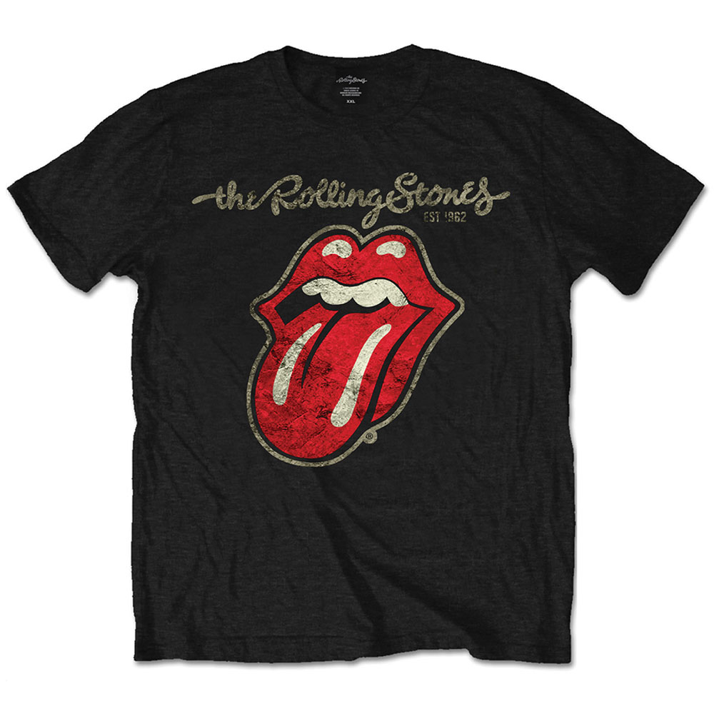 Tričko The Rolling Stones - Plastered Tongue, Unisex,Čierna,XL
