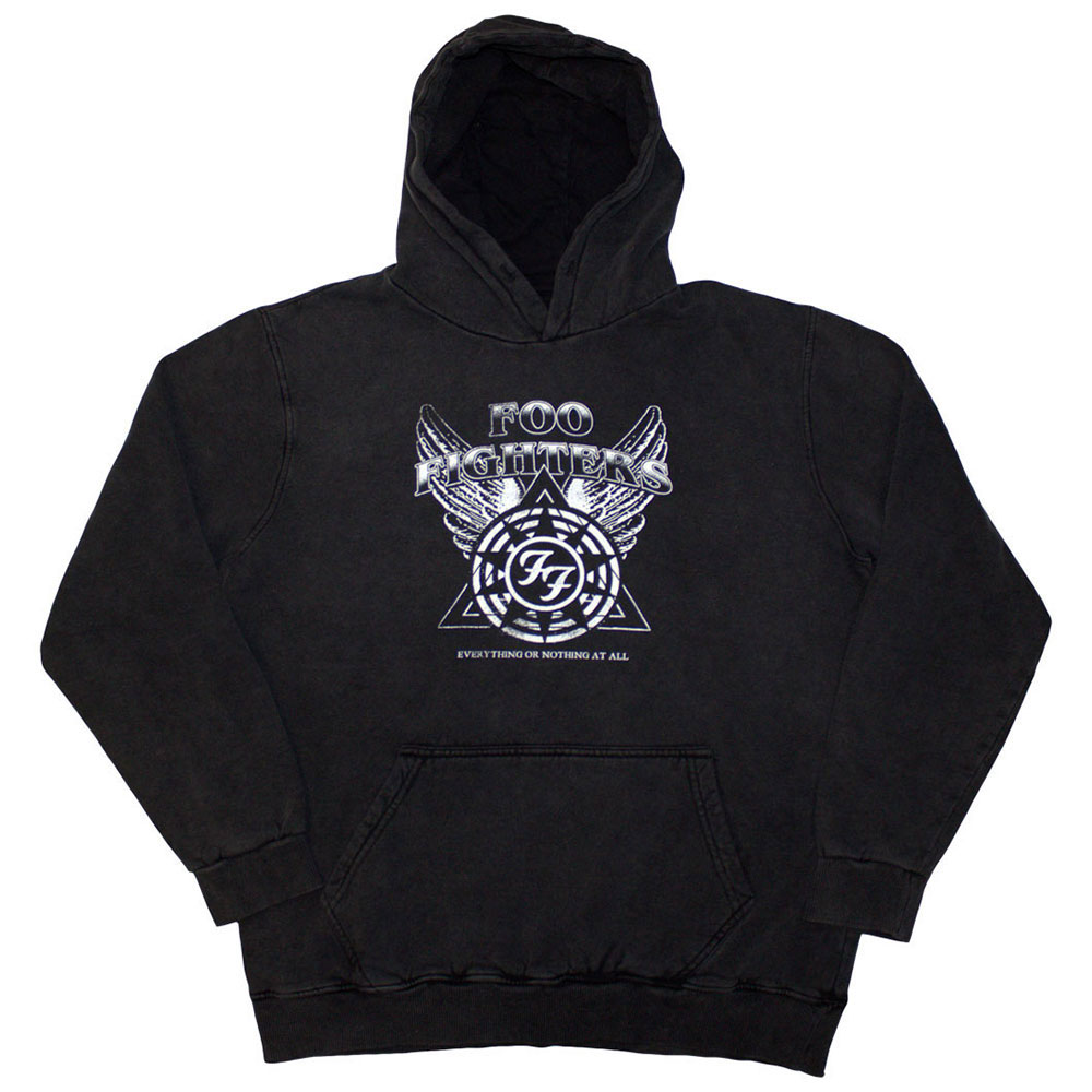Mikina Foo Fighters - Everything Or Nothing At All Logo, Unisex,Šedá,XXL