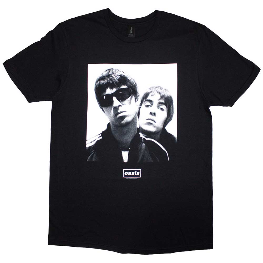 Tričko Oasis - Noel & Liam Square Photo, Unisex,Čierna,M