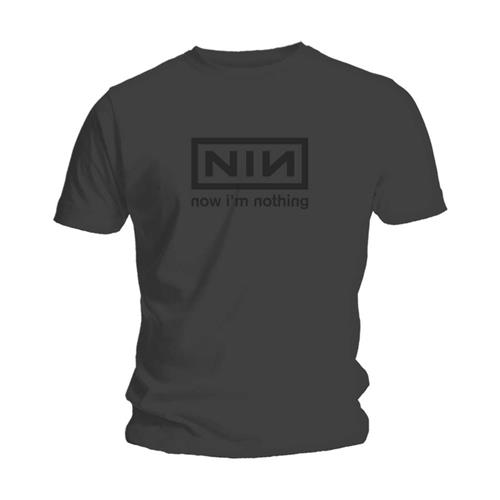 Tričko Nine Inch Nails - Now I'm Nothing, Unisex,Šedá,S