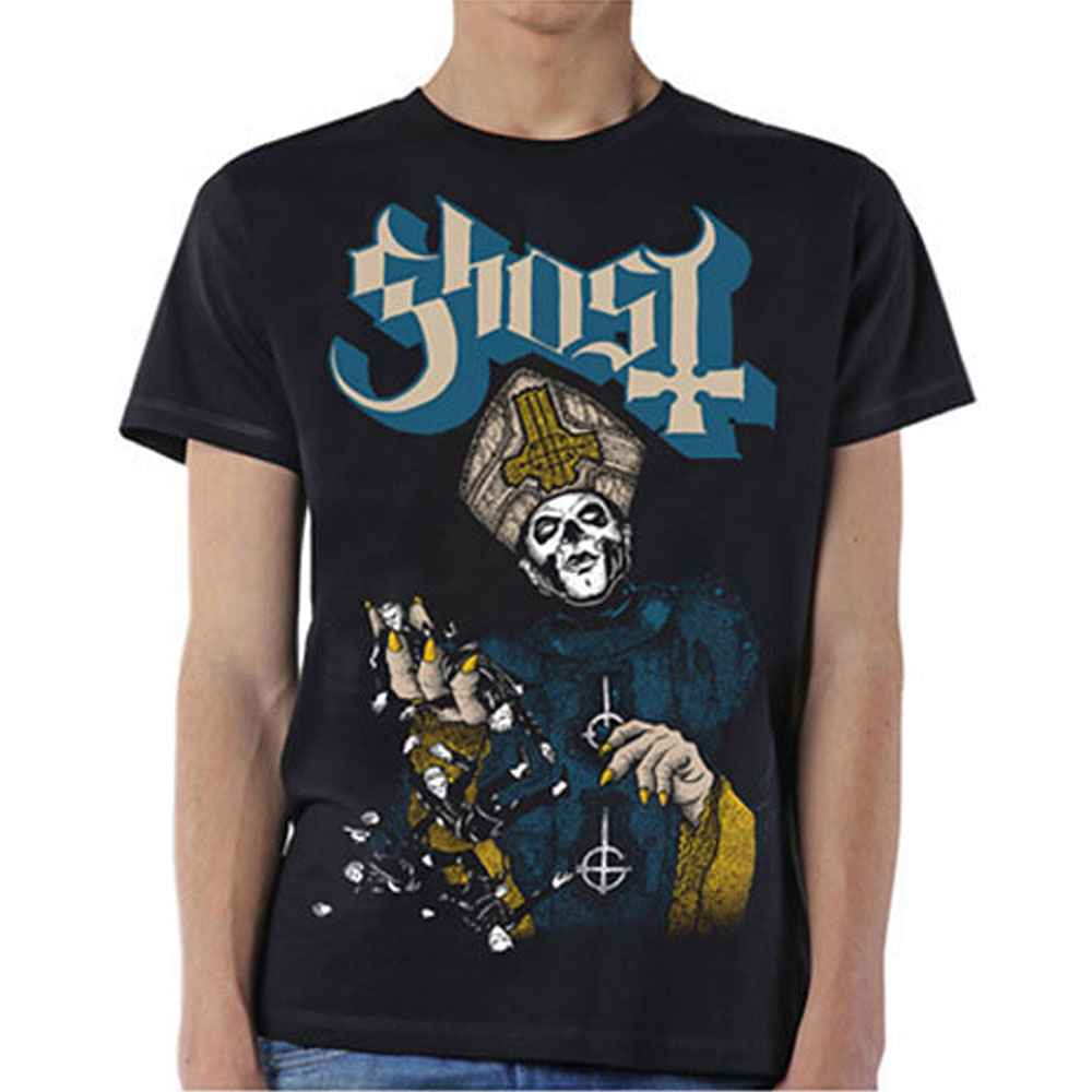 Tričko Ghost - Papa of the World, Unisex,Čierna,XXL