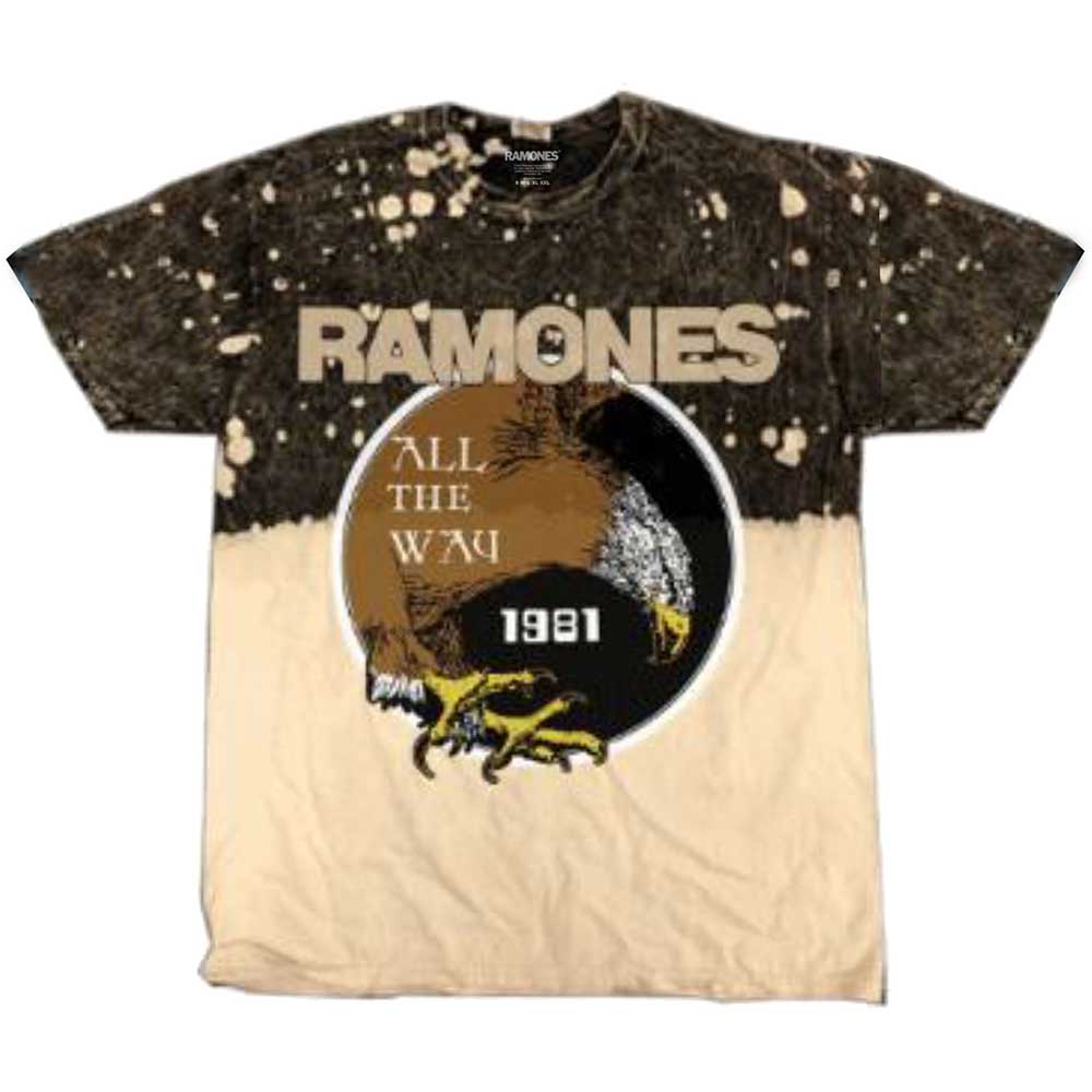 Tričko Ramones - All The Way, Unisex,Čierna,L