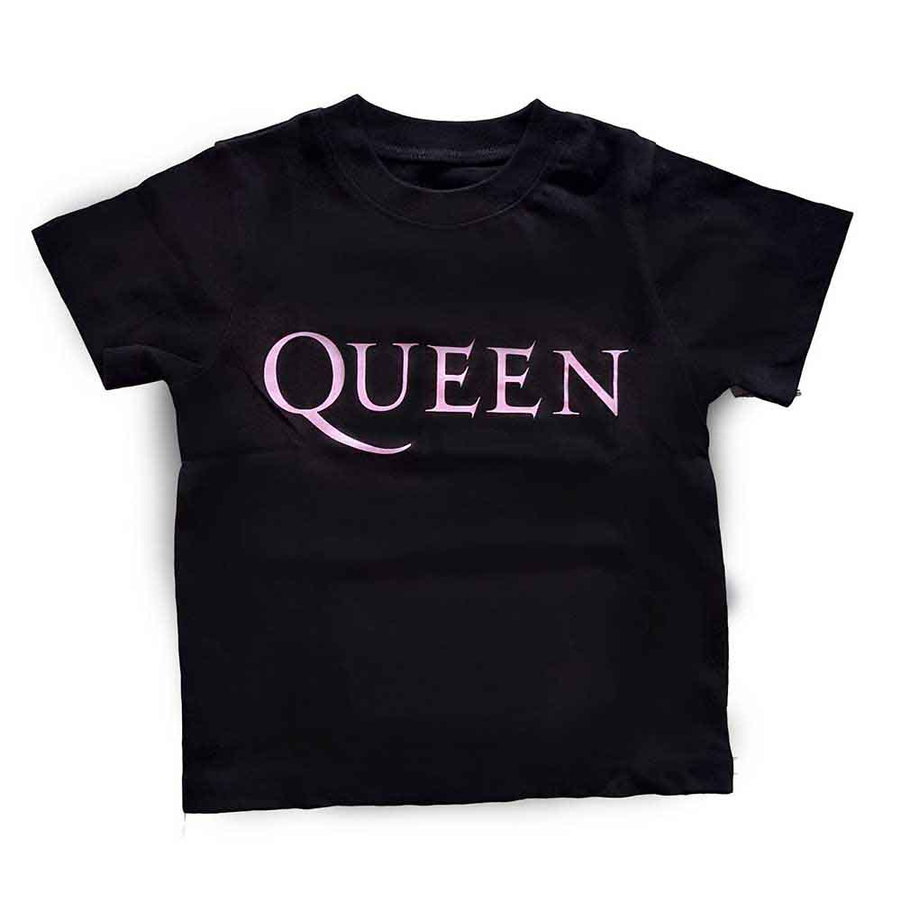 Tričko Queen - Pink Logo, Dieťa,Čierna,5 – 6 rokov