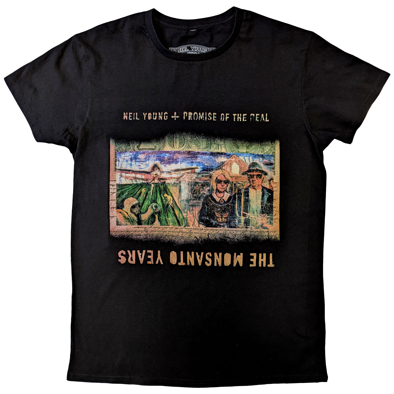 Tričko Neil Young - Monsanto Years, Unisex,Čierna,XXL