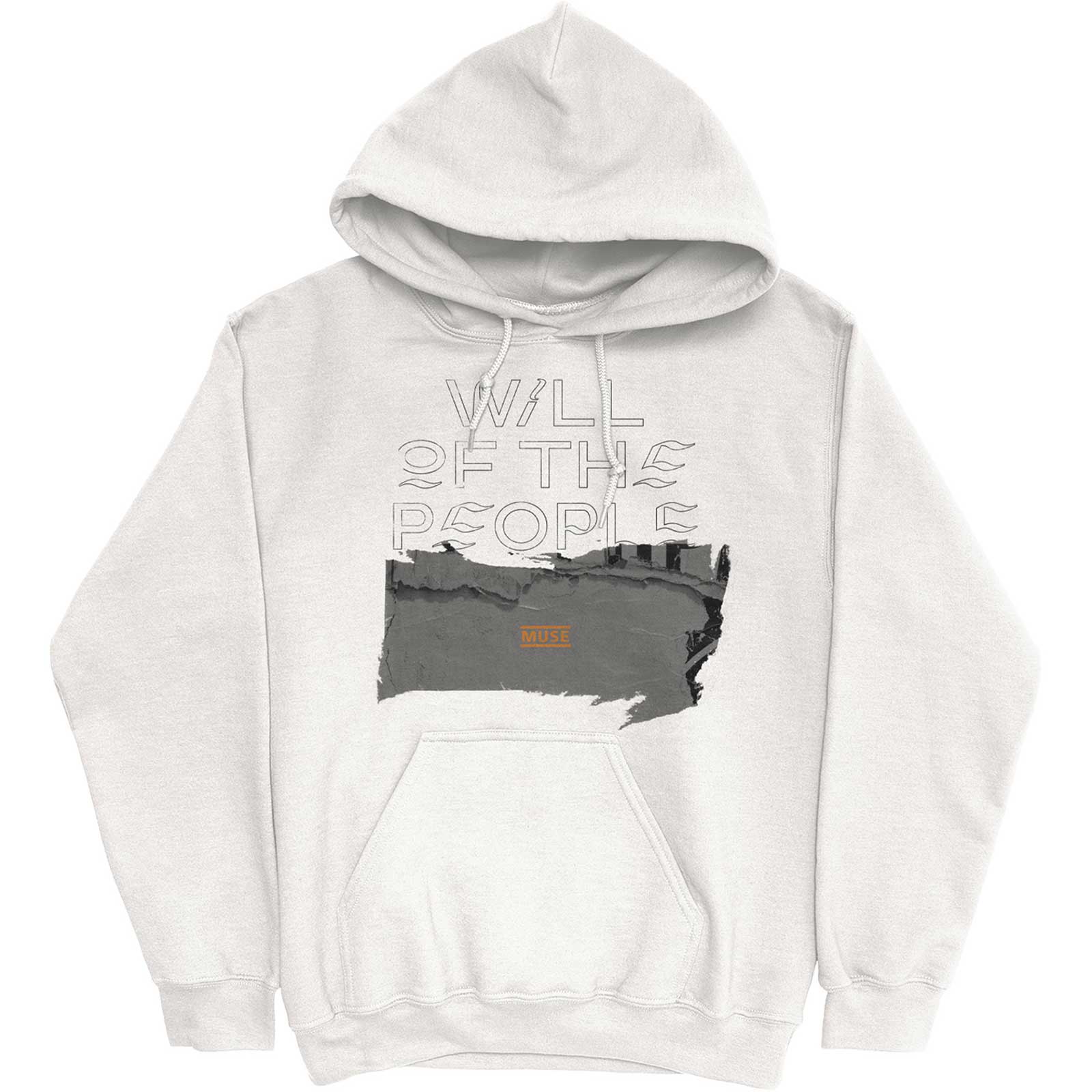 Mikina Muse - Will Of The People, Unisex,Biela,XXL