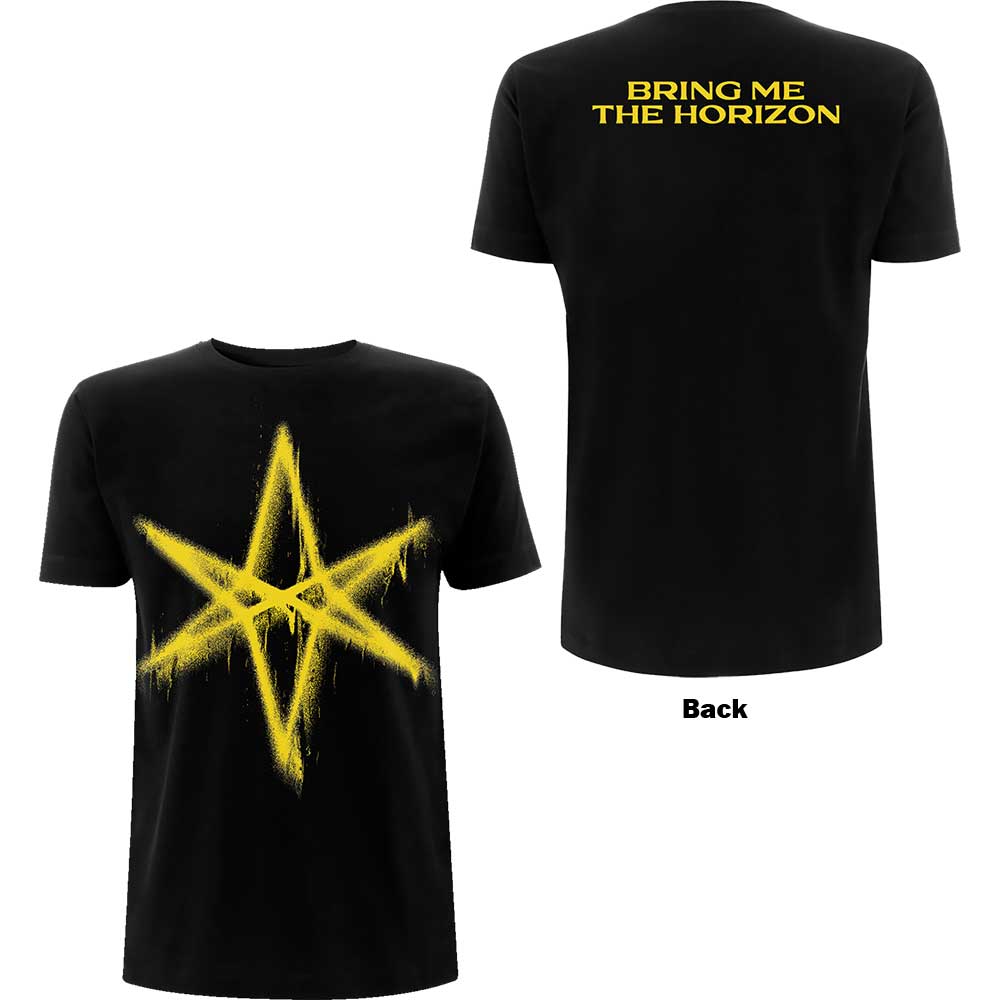 Tričko Bring me the horizon - Spray Hex, Unisex,Čierna,XL