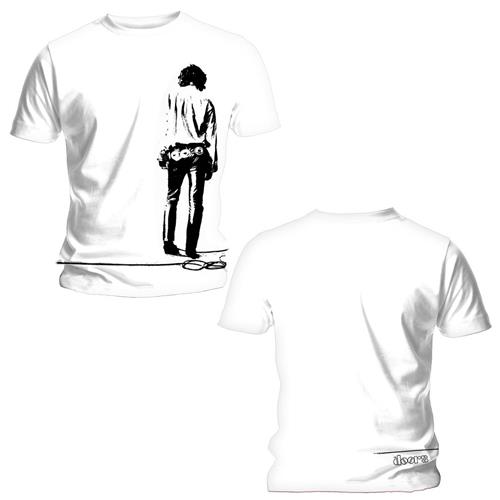Tričko The Doors - Solitary, Unisex,Biela,XXL