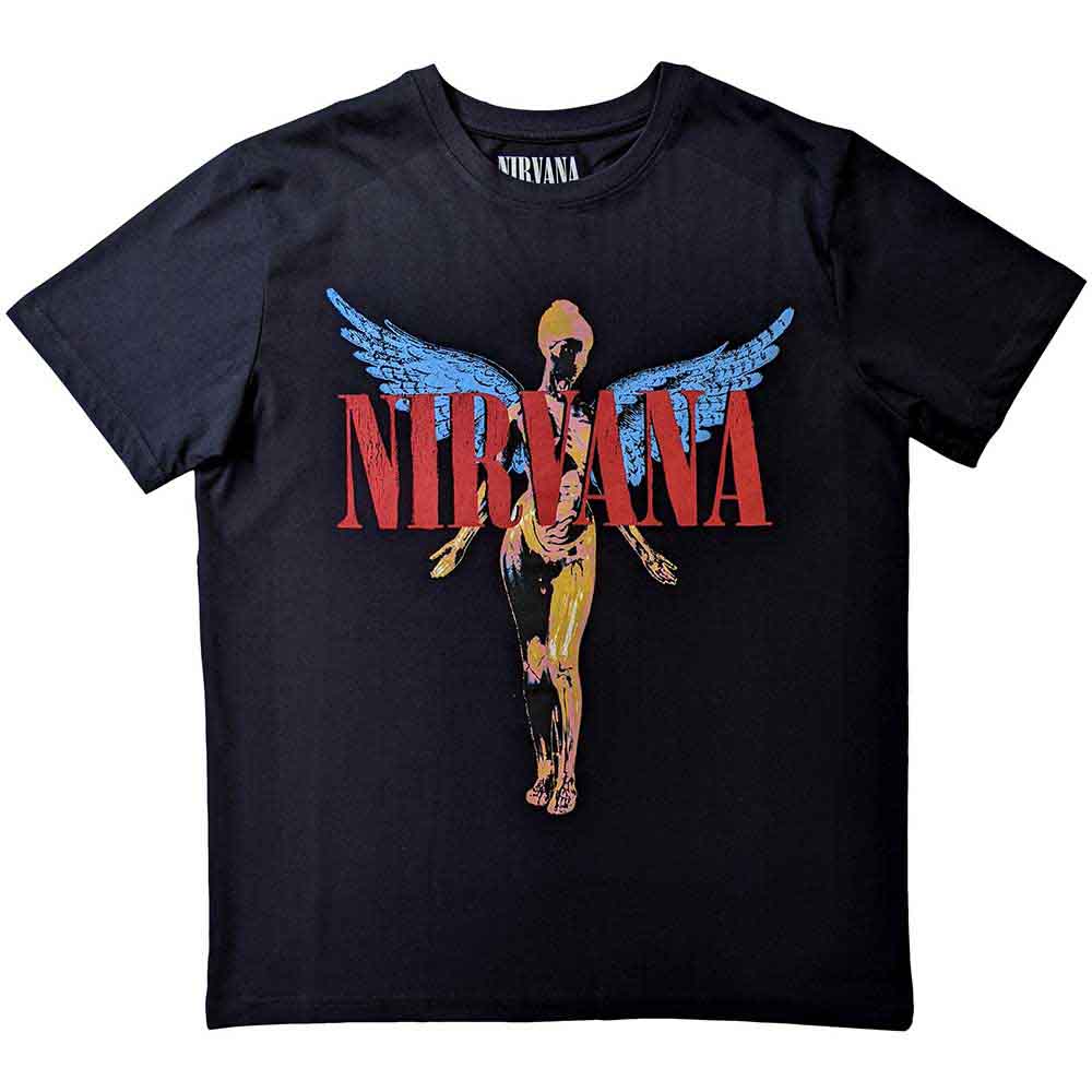 Tričko Nirvana - Angelic, Unisex,Čierna,4XL