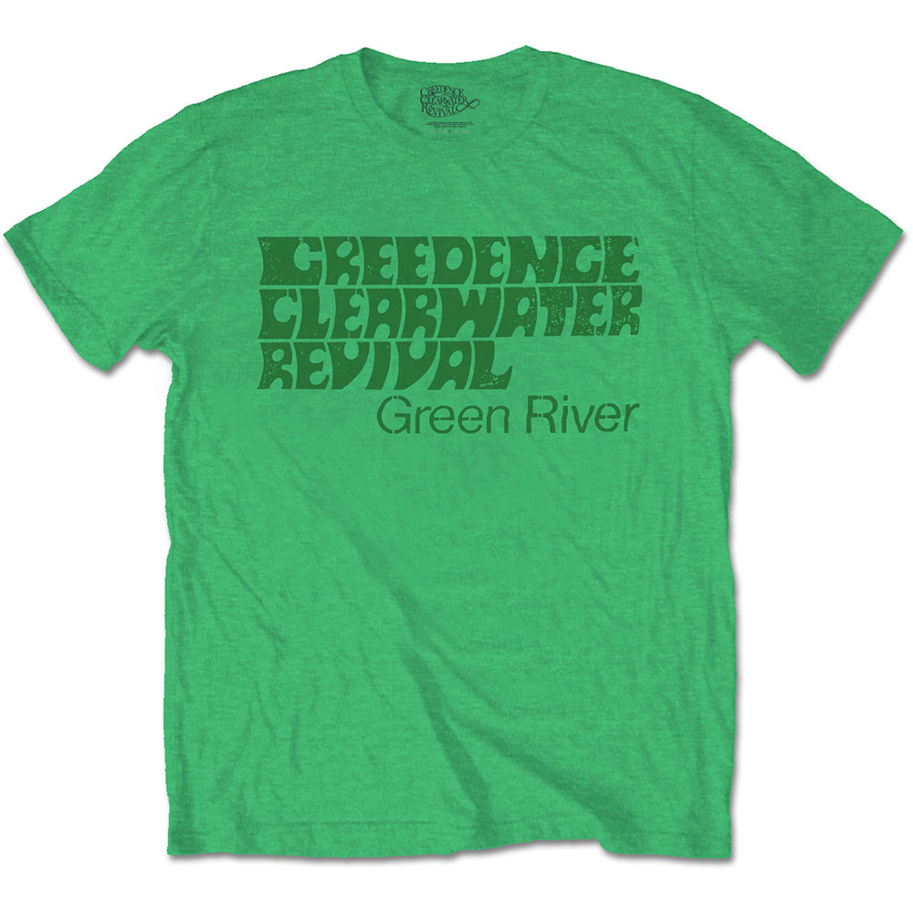 Tričko Creedence Clearwater Revival - Green River, Unisex,Zelená,XXL