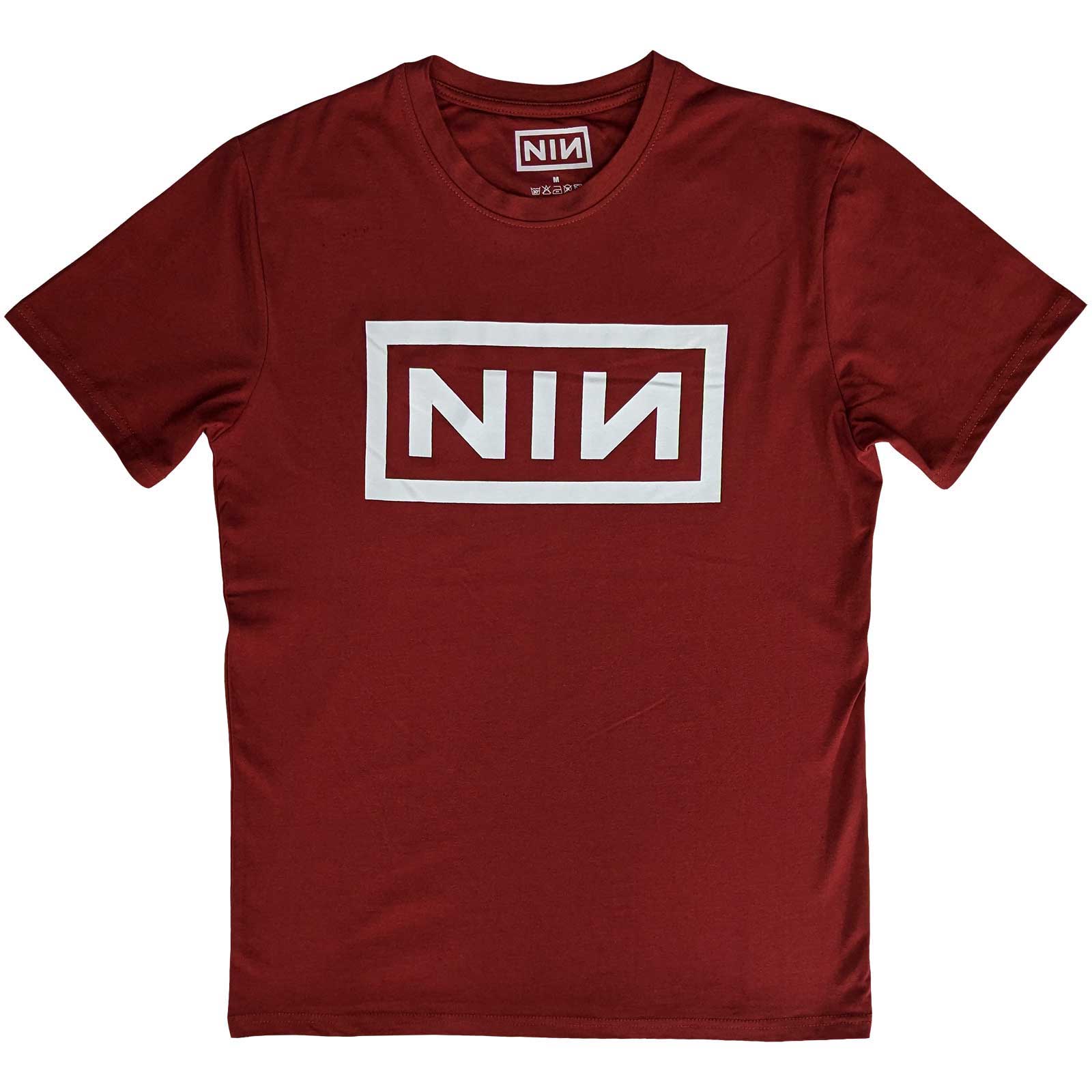Tričko Nine Inch Nails - Classic Logo, Unisex,Červená,S