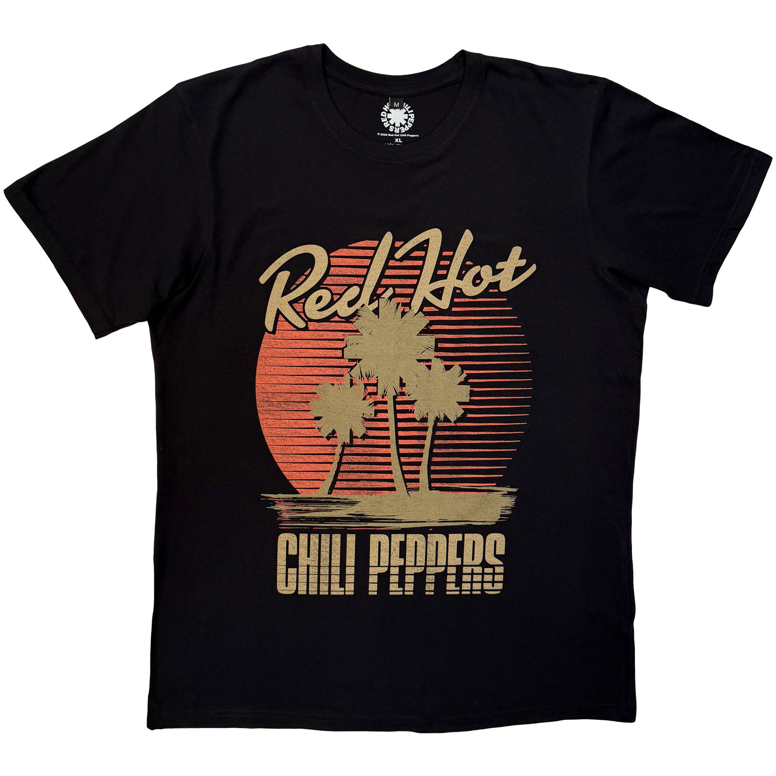 Tričko Red hot chili peppers - Palms, Unisex,Čierna,S