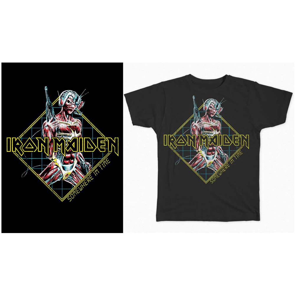 Tričko Iron Maiden - Somewhere in Time Diamond, Unisex,Čierna,XXL