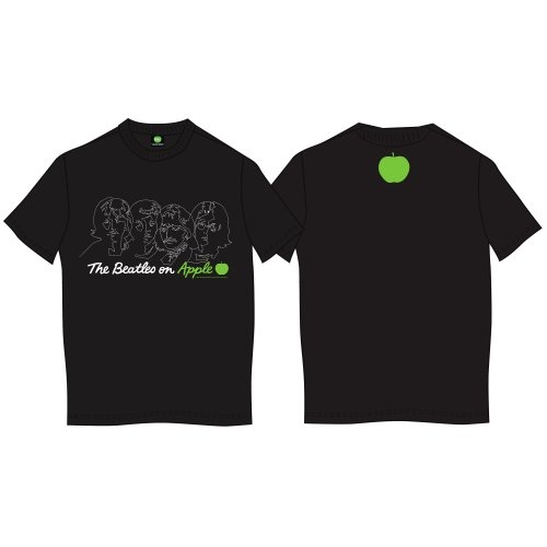 Tričko The Beatles - On Apple, Unisex,Čierna,XXL