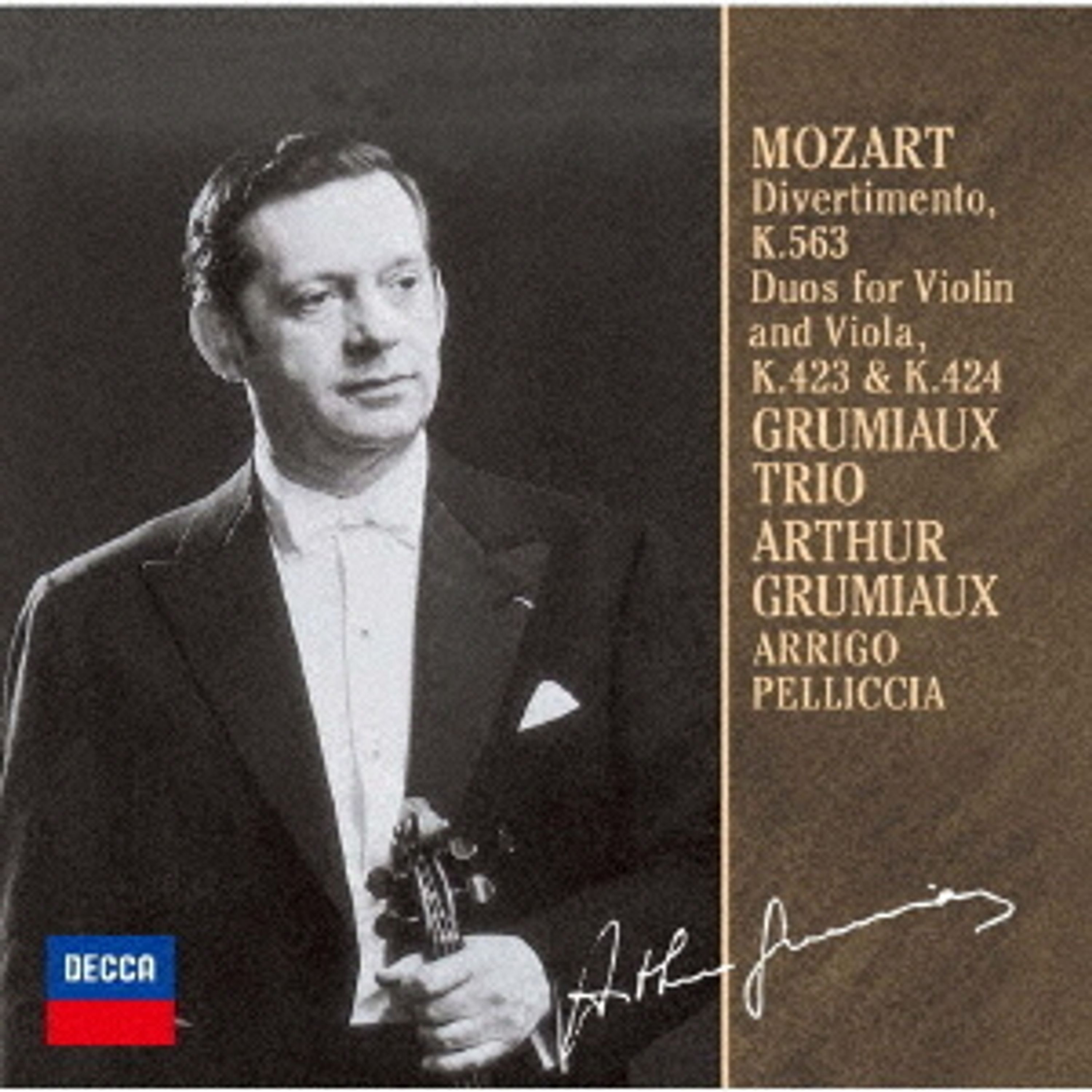 CD - Grumiaux, Arthur - Mozart: Divertimento K.563. Duets