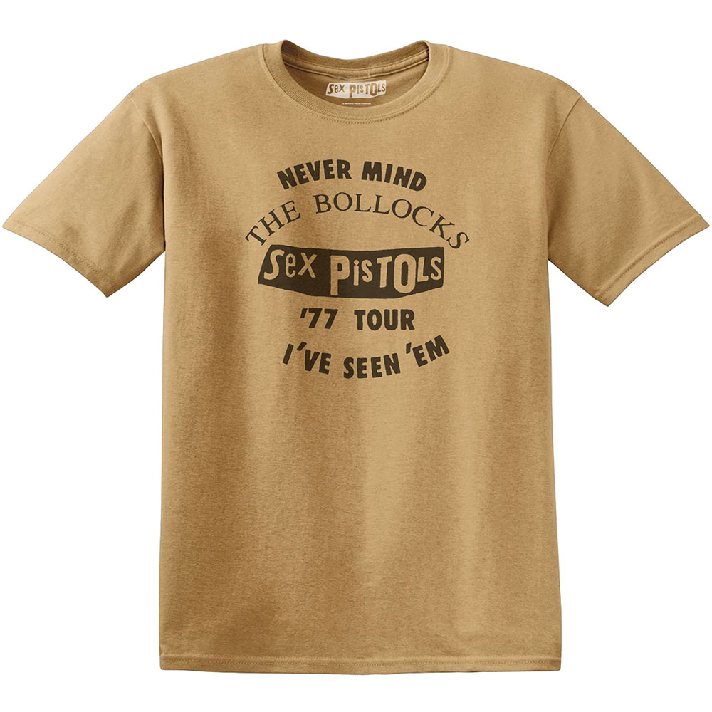 Tričko Sex Pistols - Seen 'Em, Unisex,Žltá,XXL