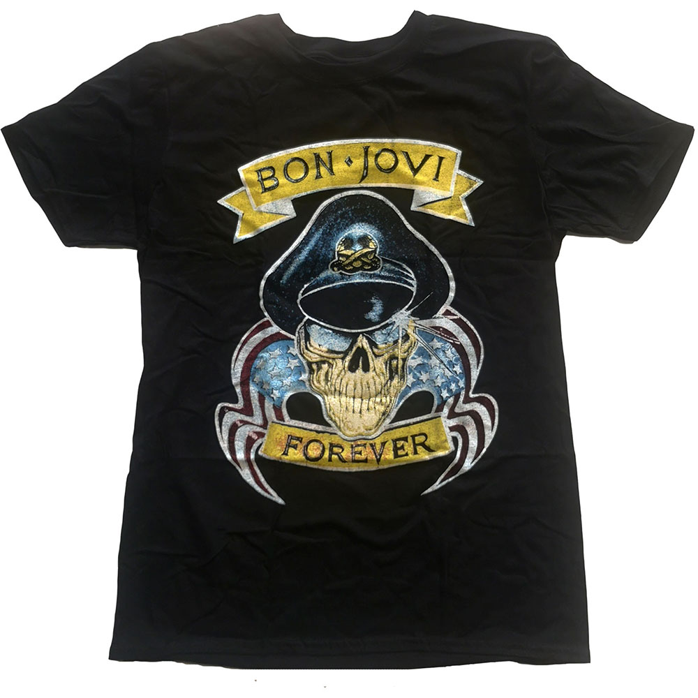 Tričko Bon Jovi - Forever, Unisex,Čierna,XXL