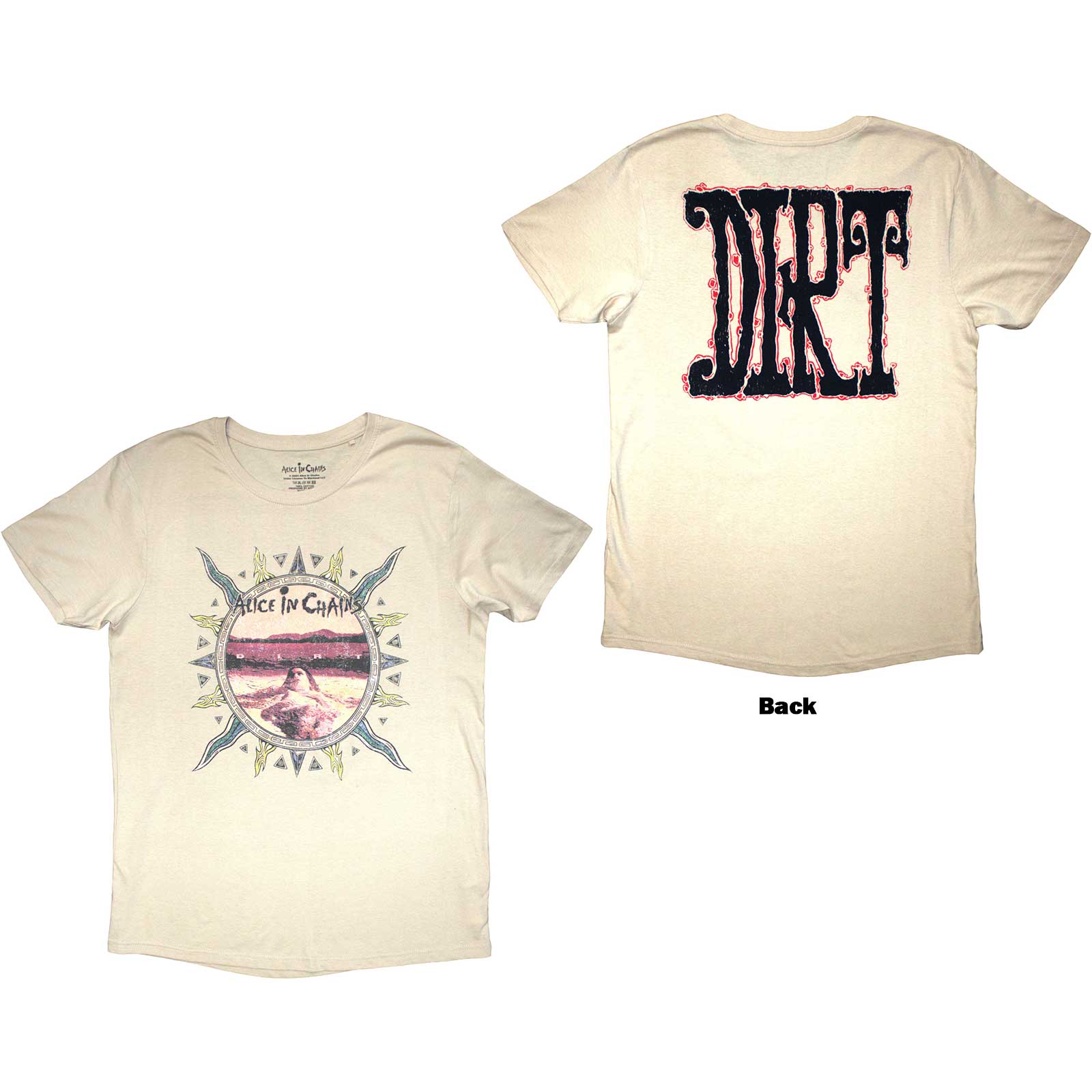 Tričko Alice In Chains - Dirt, Unisex,Natural,L