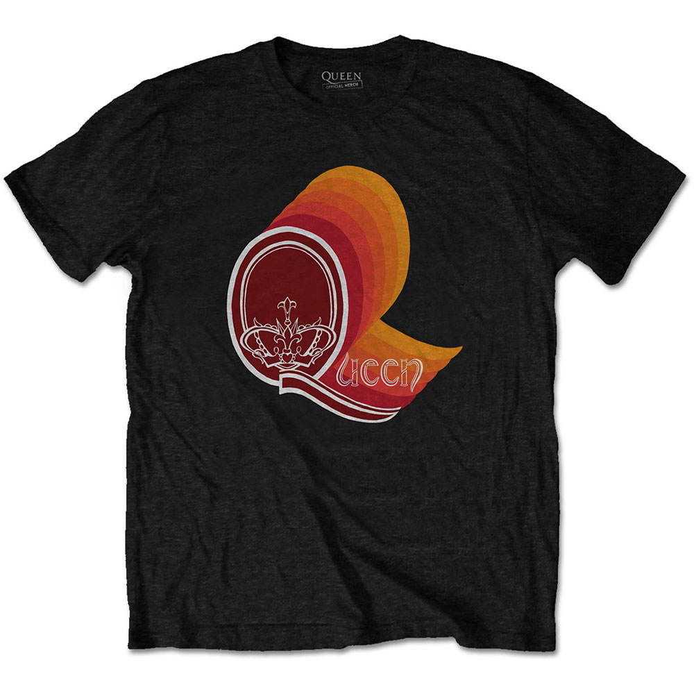 Tričko Queen - Retro Logo, Unisex,Čierna,XXL