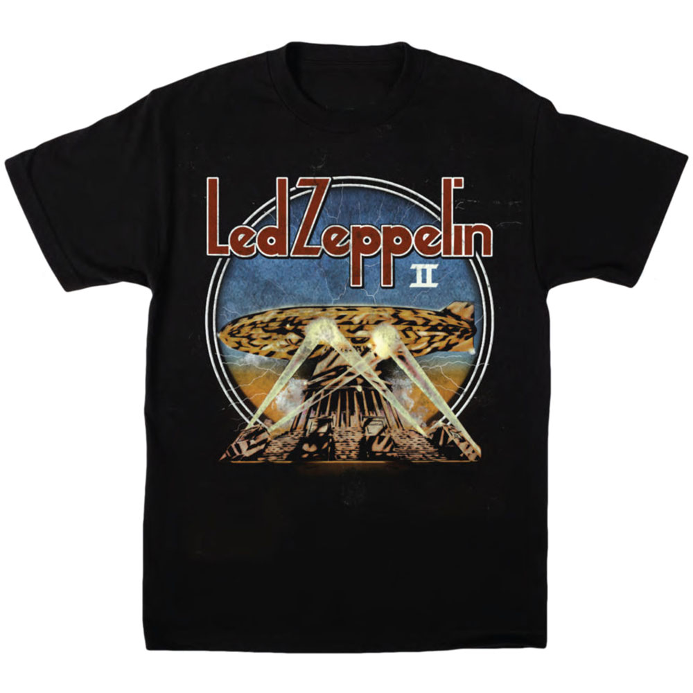 Tričko Led Zeppelin - LZII Searchlights, Unisex,Čierna,XXL