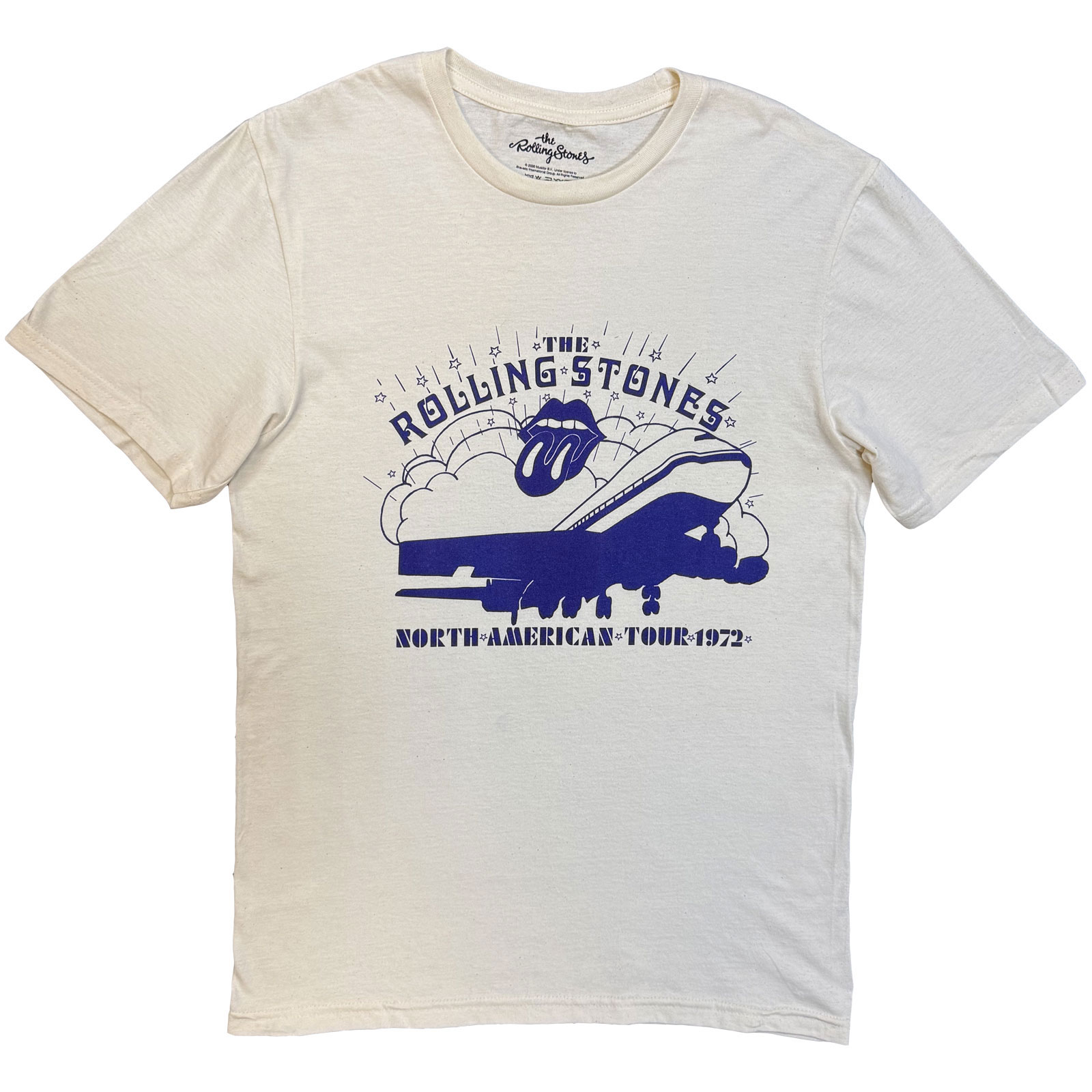 Tričko The Rolling Stones - North American Tour 1972, Unisex,Natural,XXL