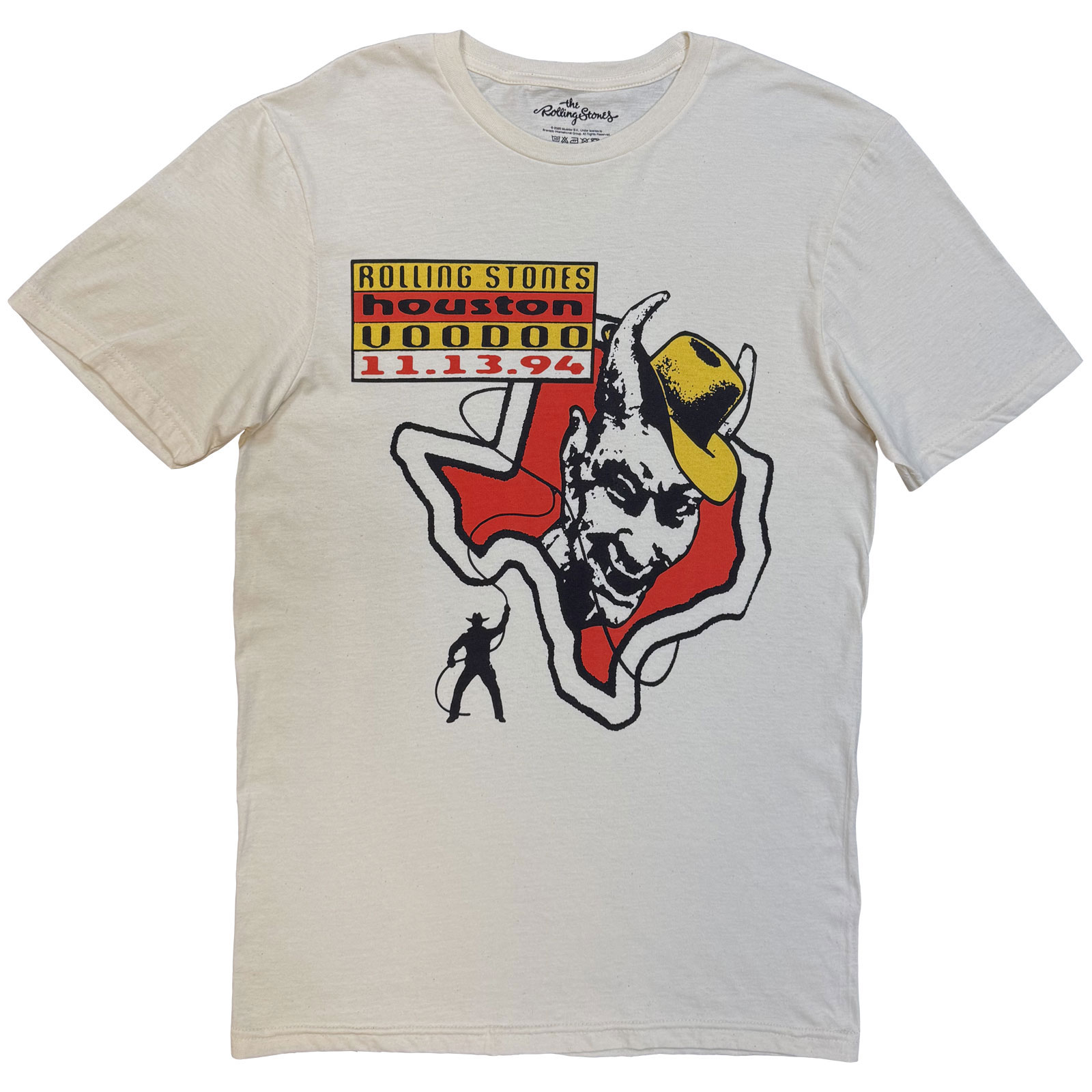 Tričko The Rolling Stones - Houston, Unisex,Natural,XXL