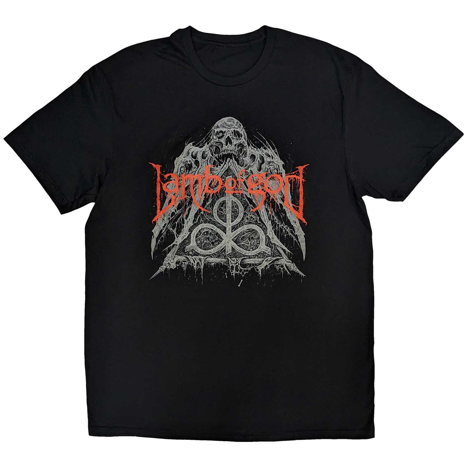 Tričko Lamb of God - Skull Pyramid, Unisex,Čierna,S