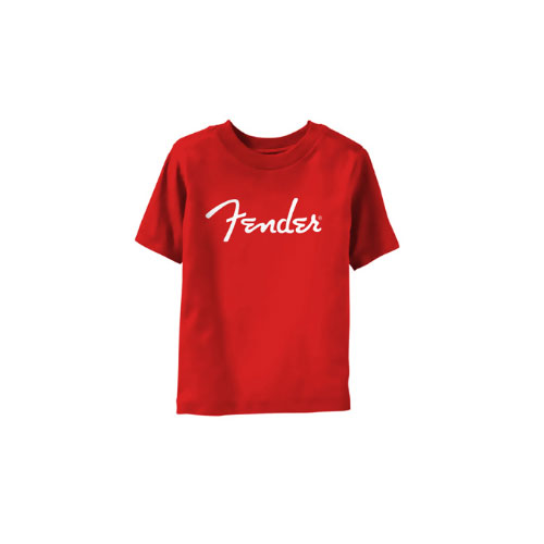 Tričko Fender - Logo, Dieťa,Červená,18 - 24 mes.