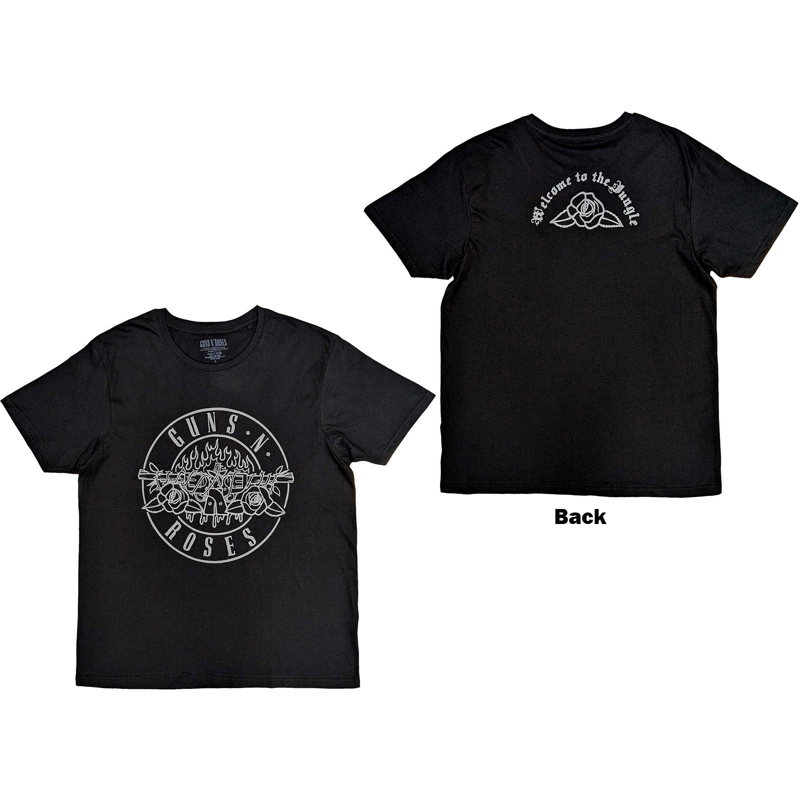 Tričko Guns N’ Roses - Classic Bullet Mono, Unisex,Čierna,XXL