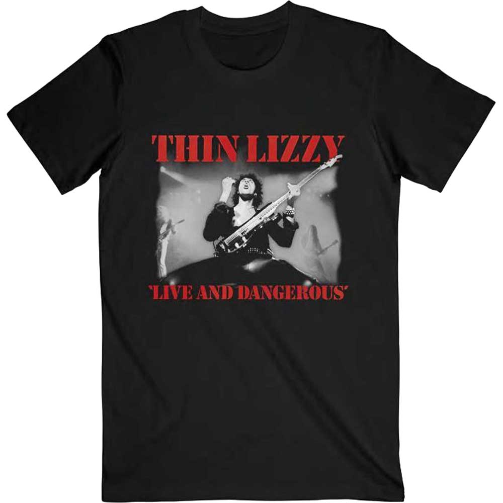 Tričko THIN LIZZY - Live & Dangerous, Unisex,Čierna,XXL
