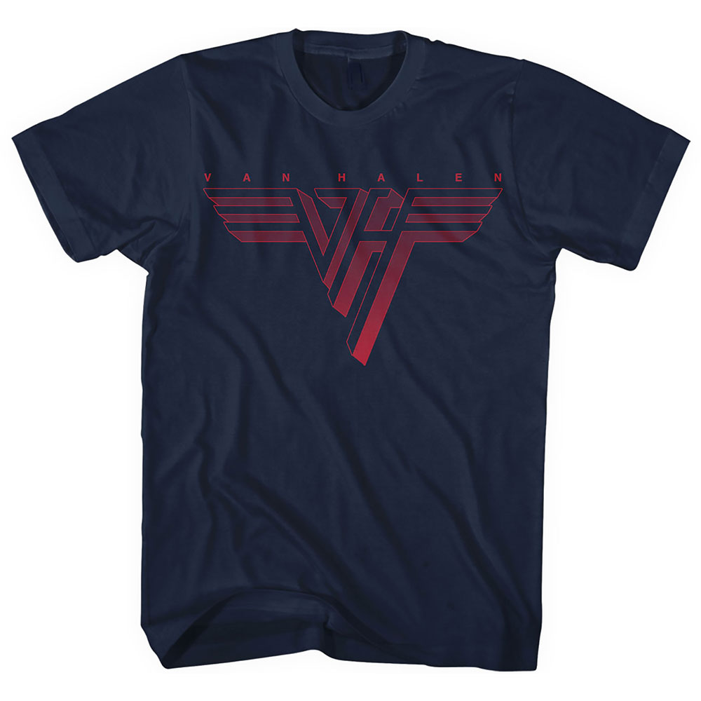 Tričko Van Halen - Classic Red Logo, Unisex,Modrá,5XL