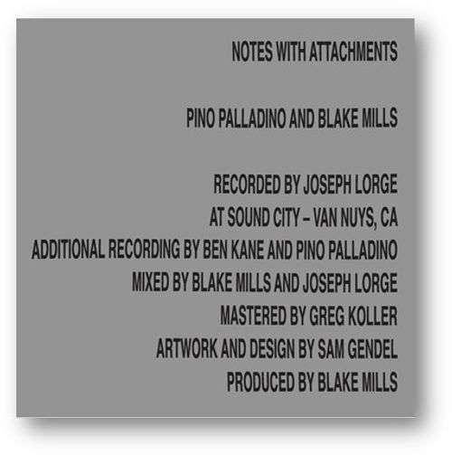 CD Pino Palladino & Blake Mills - NOTES WITH ATTACHMENTS