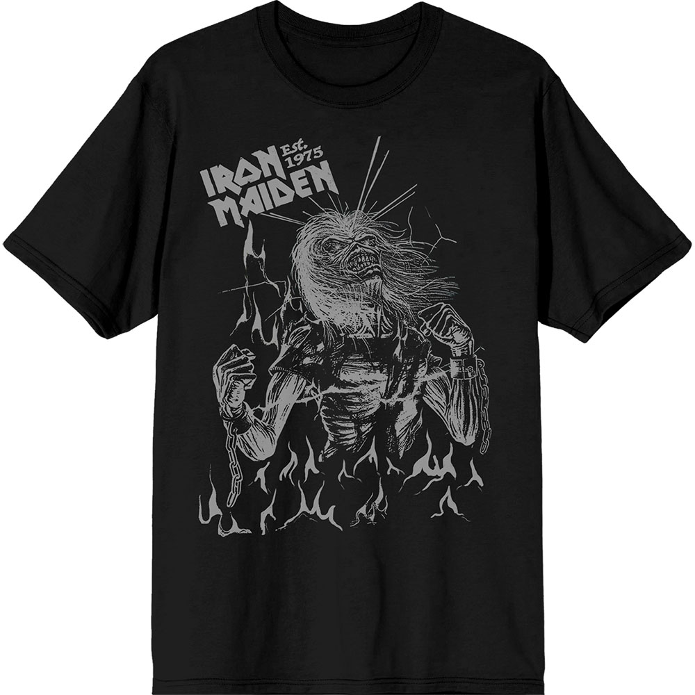 Tričko Iron Maiden - Est. 1975 Life After Death Flames, Unisex,Čierna,XXL