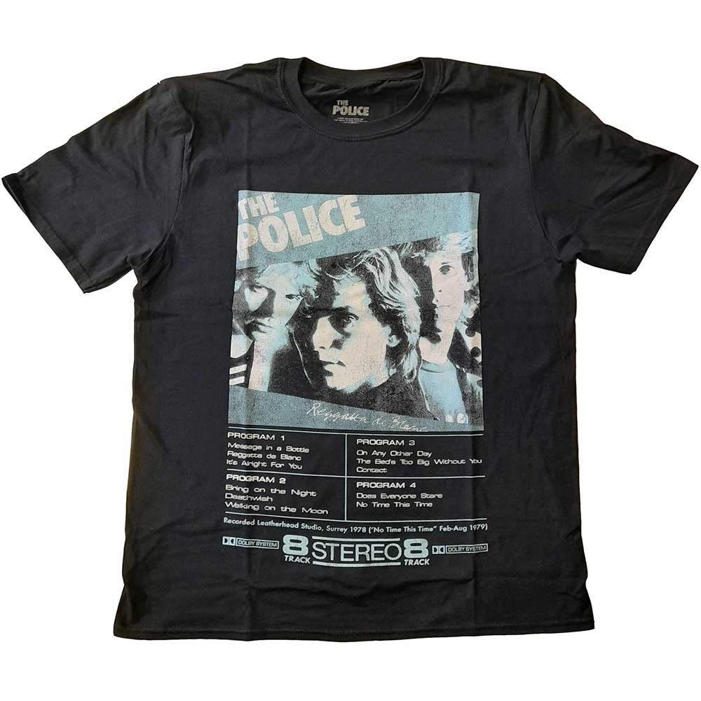 Tričko The Police - Reggatta 8 Track, Unisex,Čierna,XXL