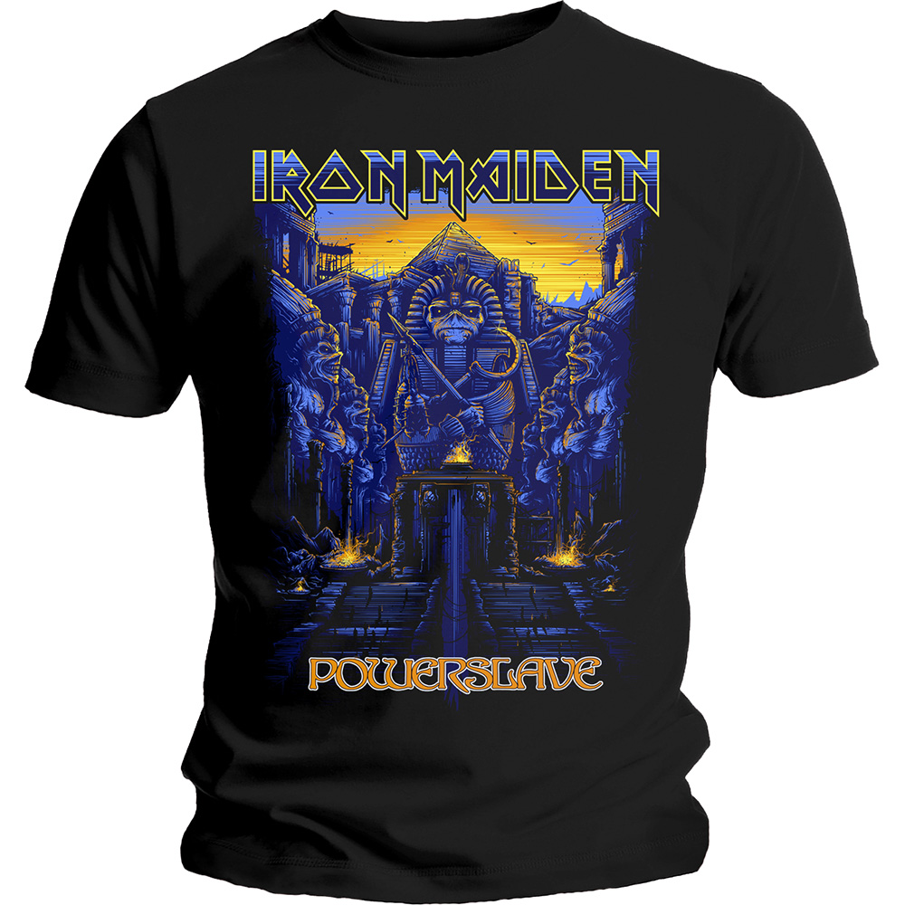 Tričko Iron Maiden - Dark Ink Powerslaves, Unisex,Čierna,XXL