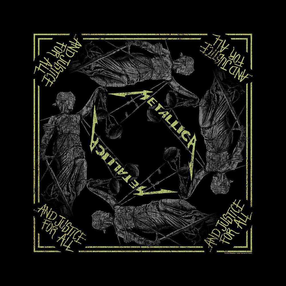 Šatka Metallica - And Justice For All, Unisex,Čierna,Univerzálna