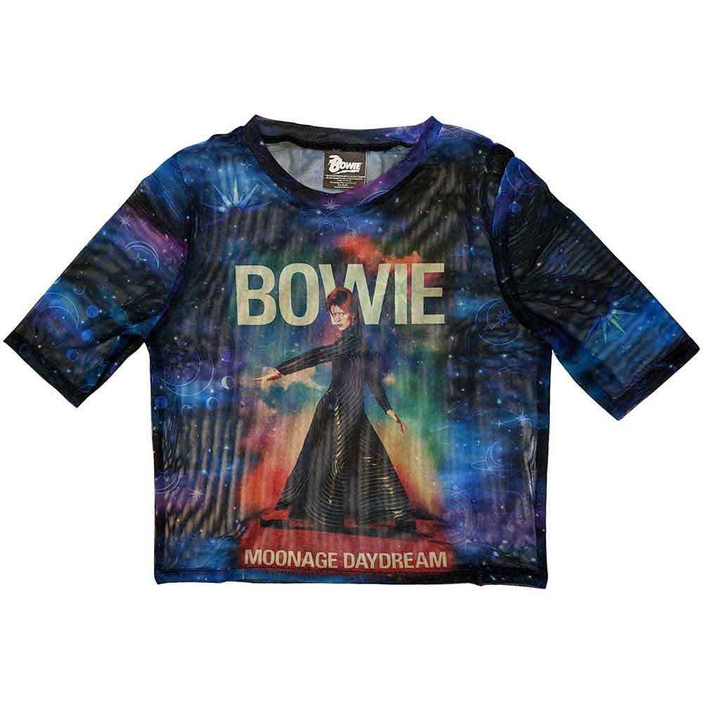 Tielko David Bowie - Moonage 11 Fade, Žena,Modrá,XL