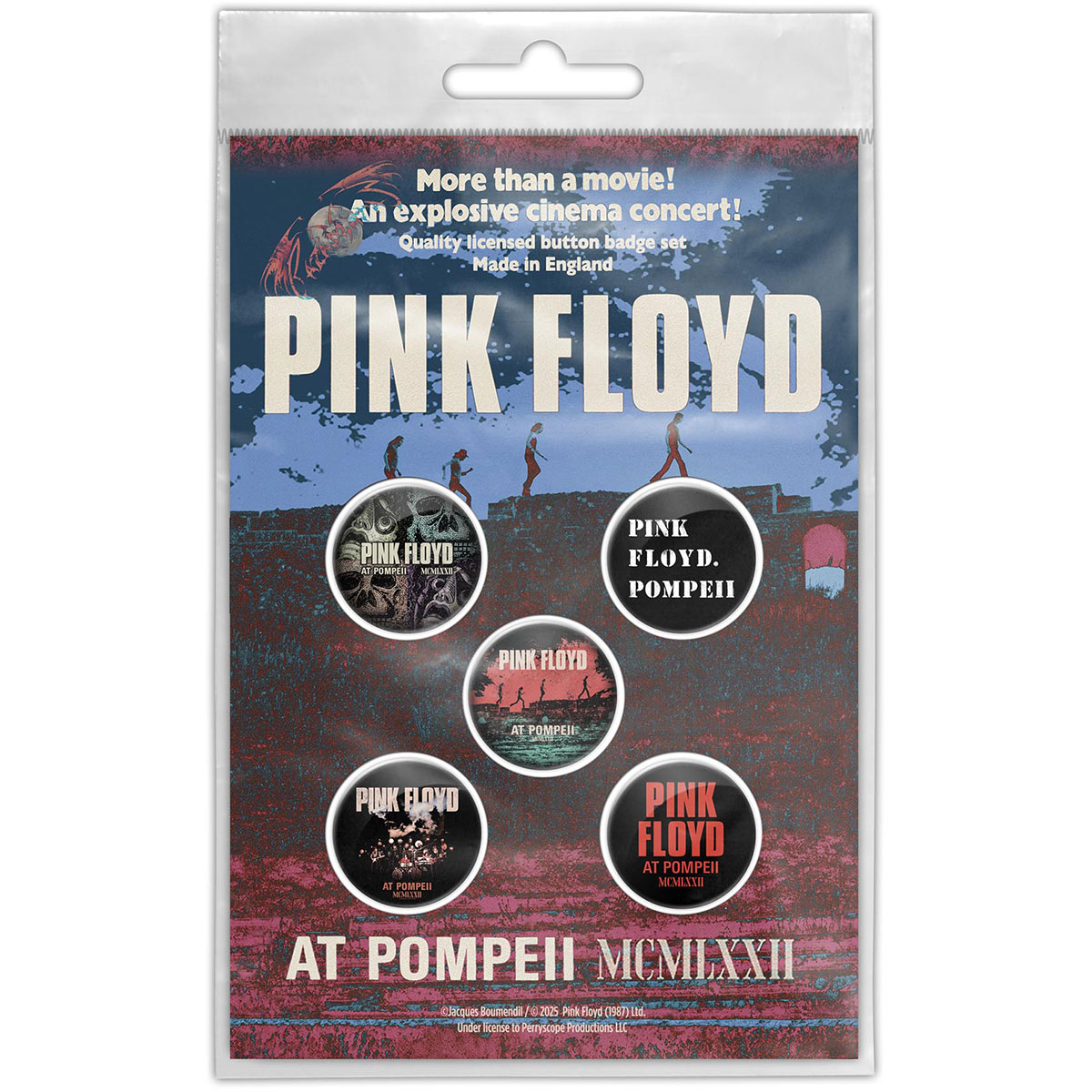 Odznak Pink Floyd - Live In Pompeii