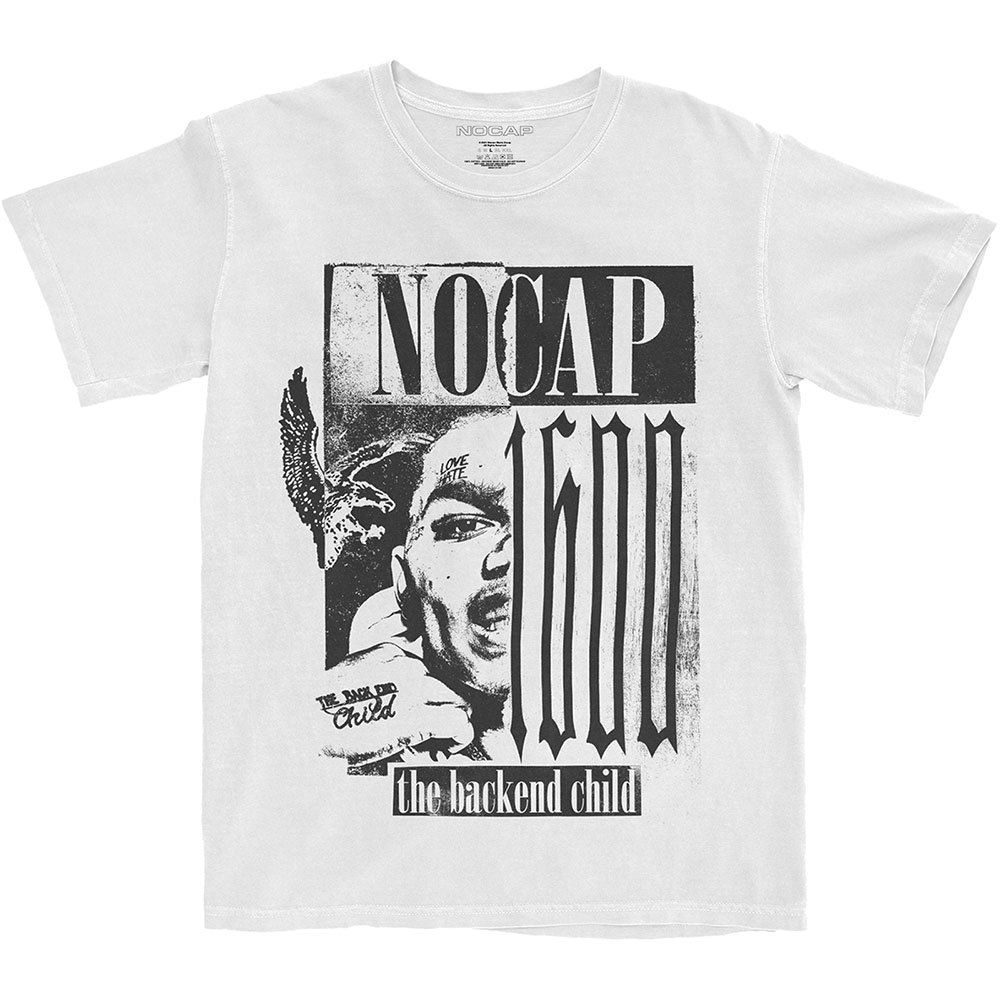 Tričko NoCap - Backend, Unisex,Biela,XXL
